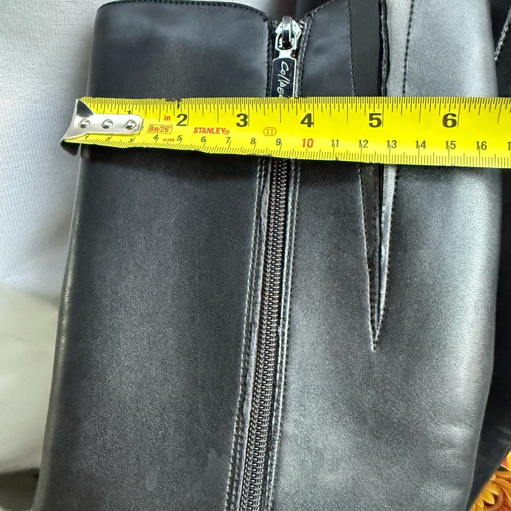 ☔️ COLLEGE AQUA Riding Boots 👢 🐎 EUC low heel - Picture 12 of 15